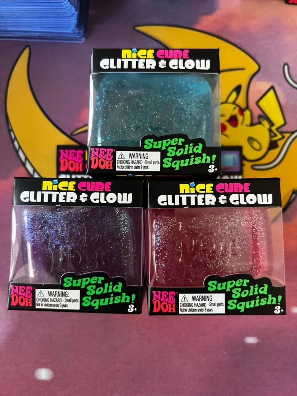 Purple Needoh Nice Cube, Glitter and Glow